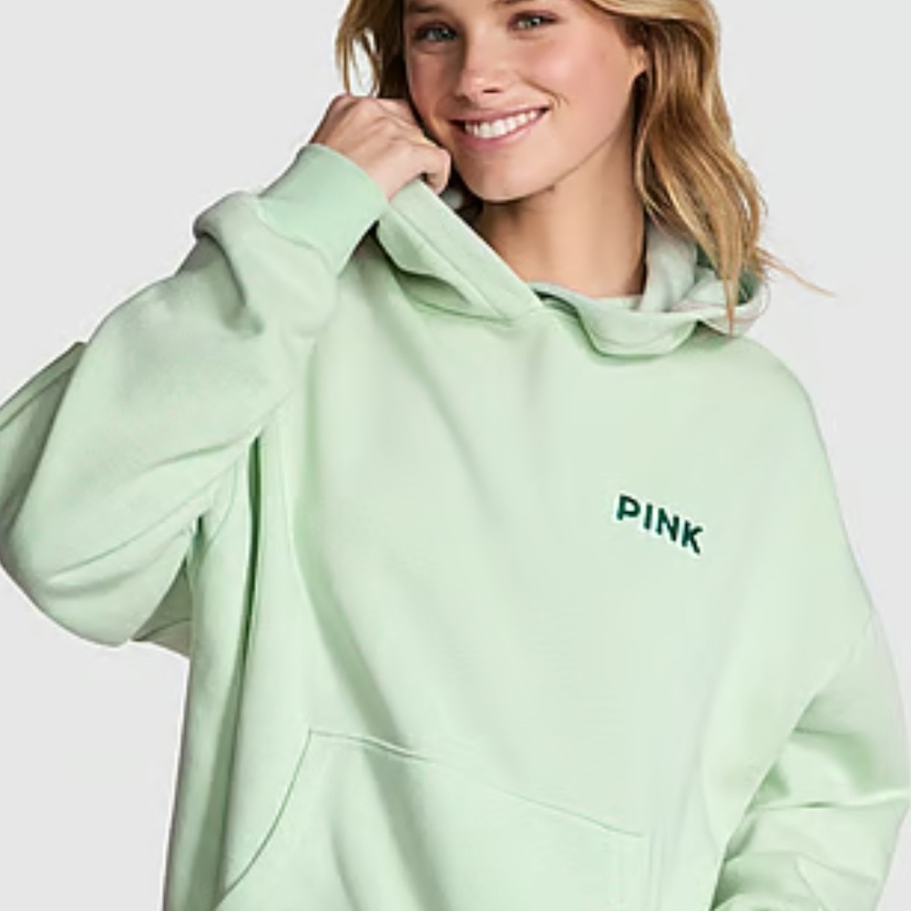 PINK Victoria's Secret Light Green Hoodie
